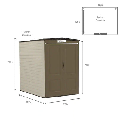 Big Max 6 Ft. 3 In. X 4 Ft. 8 In. Resin Storage Shed