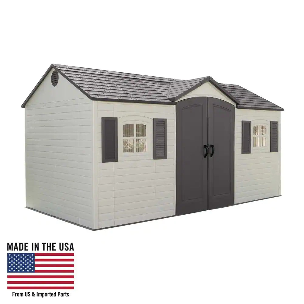 15 Ft. X 8 Ft. Resin Outdoor Garden Shed