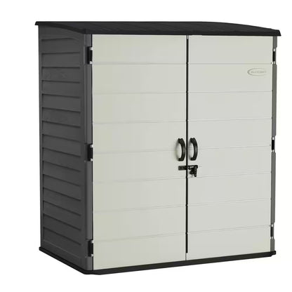 5 Ft. 10.5 In. X 3 Ft. 8.25 In. X 6 Ft. 5.5 In. Extra-Large Plastic Vertical Shed