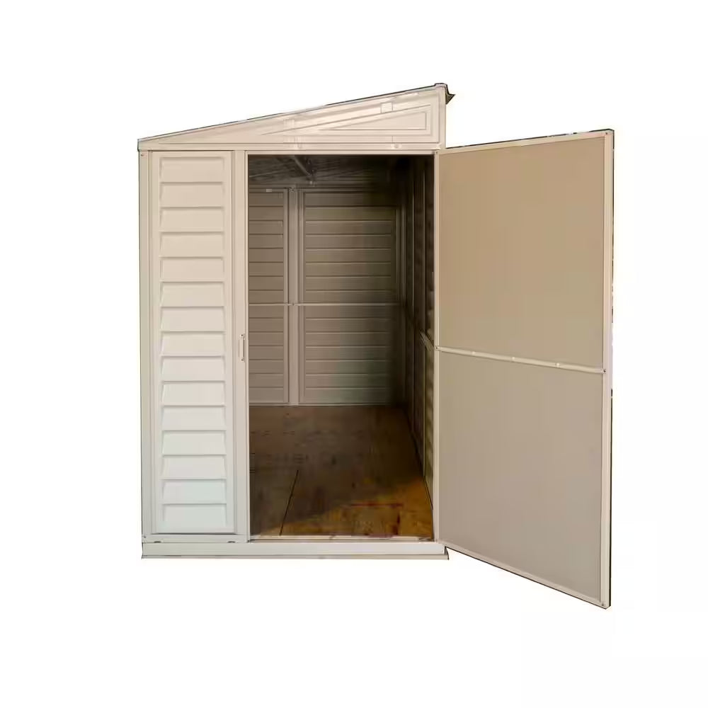 Sidemate 4 Ft. X 8 Ft. Vinyl Shed with Foundation 29.25 Sq. Ft.