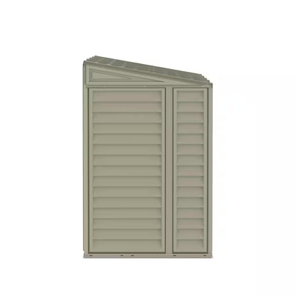 Sidemate 4 Ft. X 10 Ft. Plastic Vinyl Lean to Shed with Foundation 197 Sq. Ft.