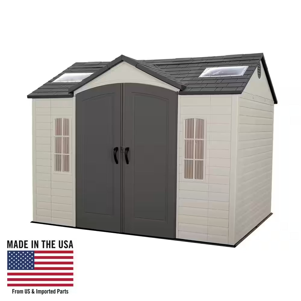 10 Ft. X 8 Ft. Resin Outdoor Garden Shed